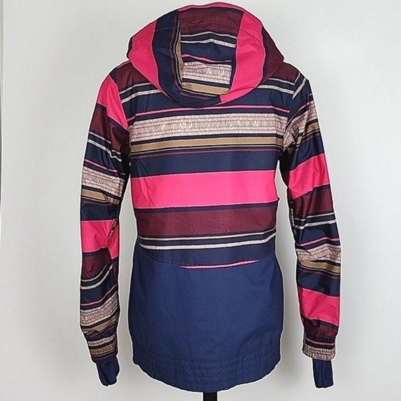 O'Neill Women's Freedom Nobility Insulated Winter Jacket Pink Blue Stripes Sz S - Picture 4 of 16